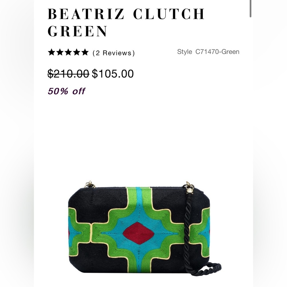 BEATRIZ CLUTCH
GREEN
